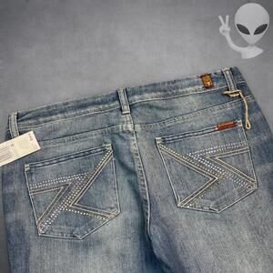 NWT 7 For All Mankind Bootcut Jeans Medium Wash Size 36x32 USA Vintage Y2K